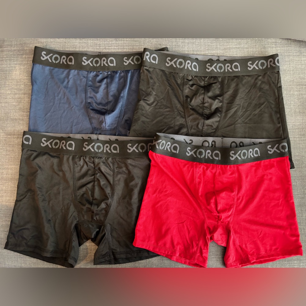 Skora Men's Boxer Briefs - Black, Blue, Red - New